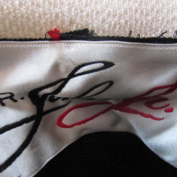 SALE Vintage Hat Lampshade Style Black White Red Rose